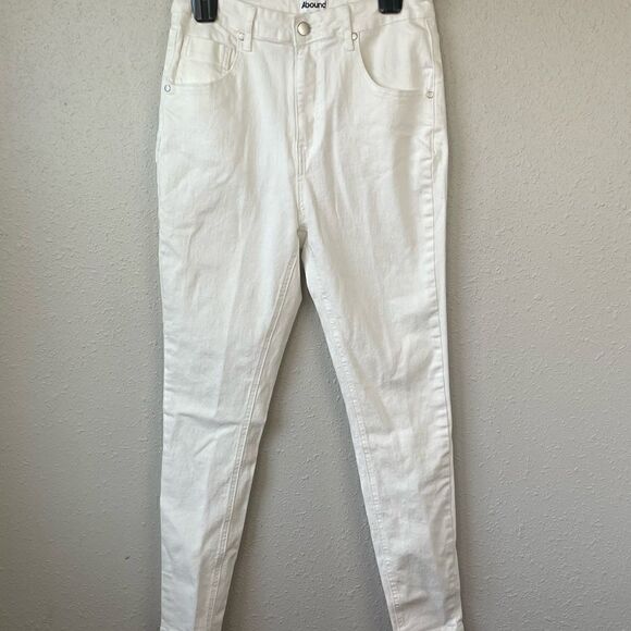 Abound Denim - EUC Abound Womens High-Rise Skinny White Skinny Jeans Size 32